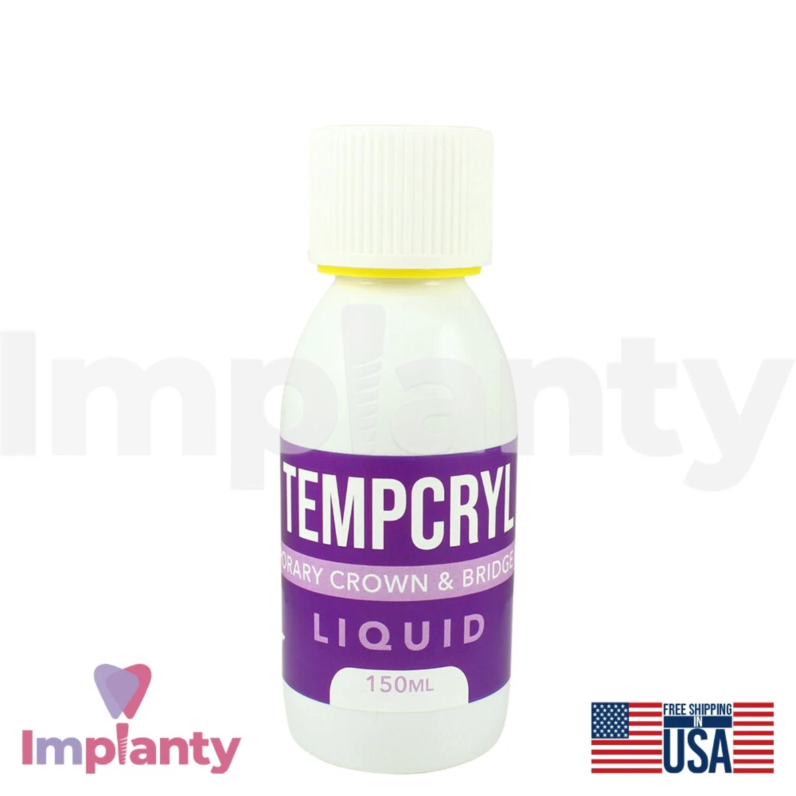 GDT Tempcryl Dental Resln Powder 100g and Liquid 150ml Set Restoration Solution