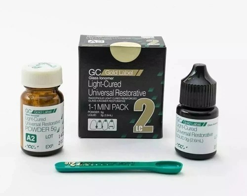 GC Fuji II LC Mini Light Cured High Fluoride Release Glass Ionomer Cement