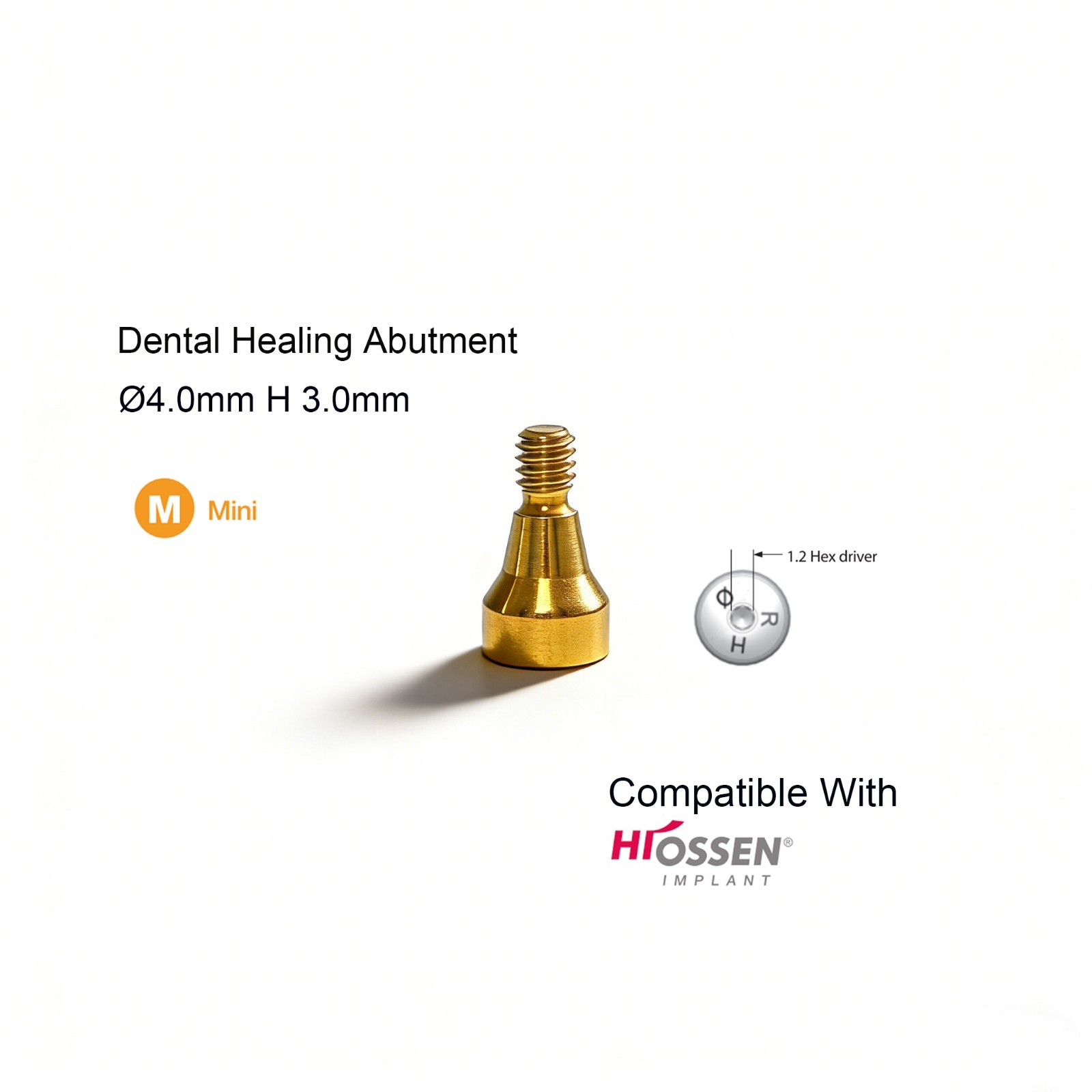 Hiossen ET Mini Implant Zest Locator Healing Abutment Transfer straight parts