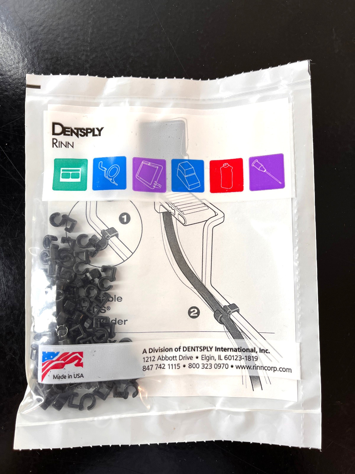 Dentsply Rinn XCP-DS Disposible Cord Holder Clips (Bag of 50), Cat# 05-5613