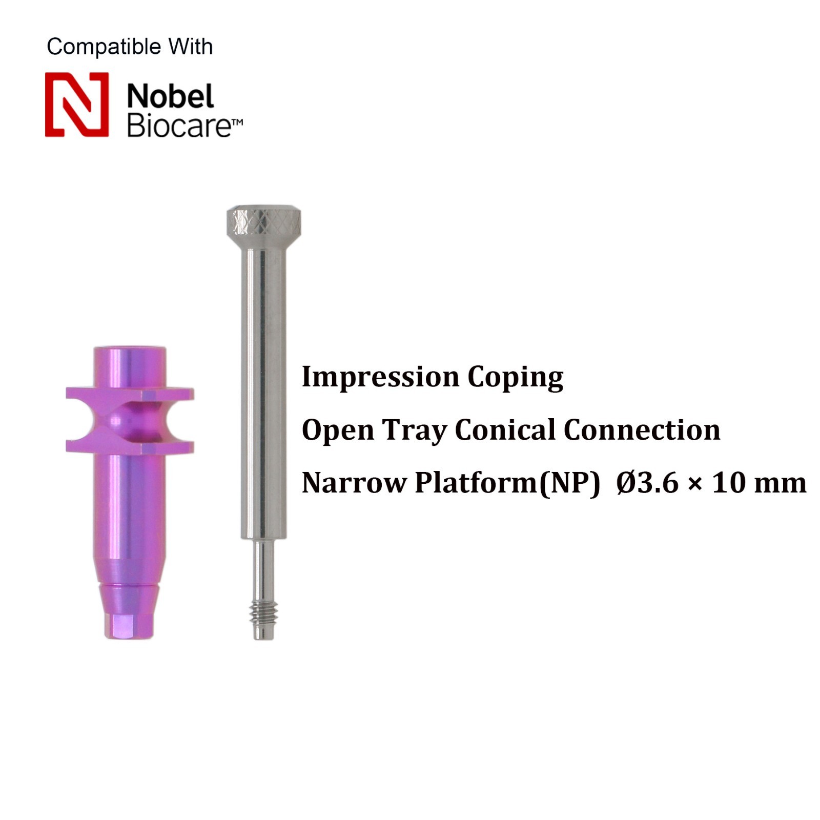 US Dental NP/RP Open Tray Impression Coping For Nobel Biocare