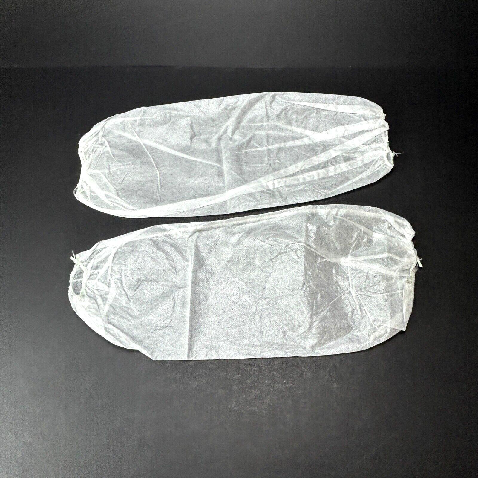 Disposable Sleeves Laminated Polypropylene AG-NWPI-LRG-White Large 200 Pair!