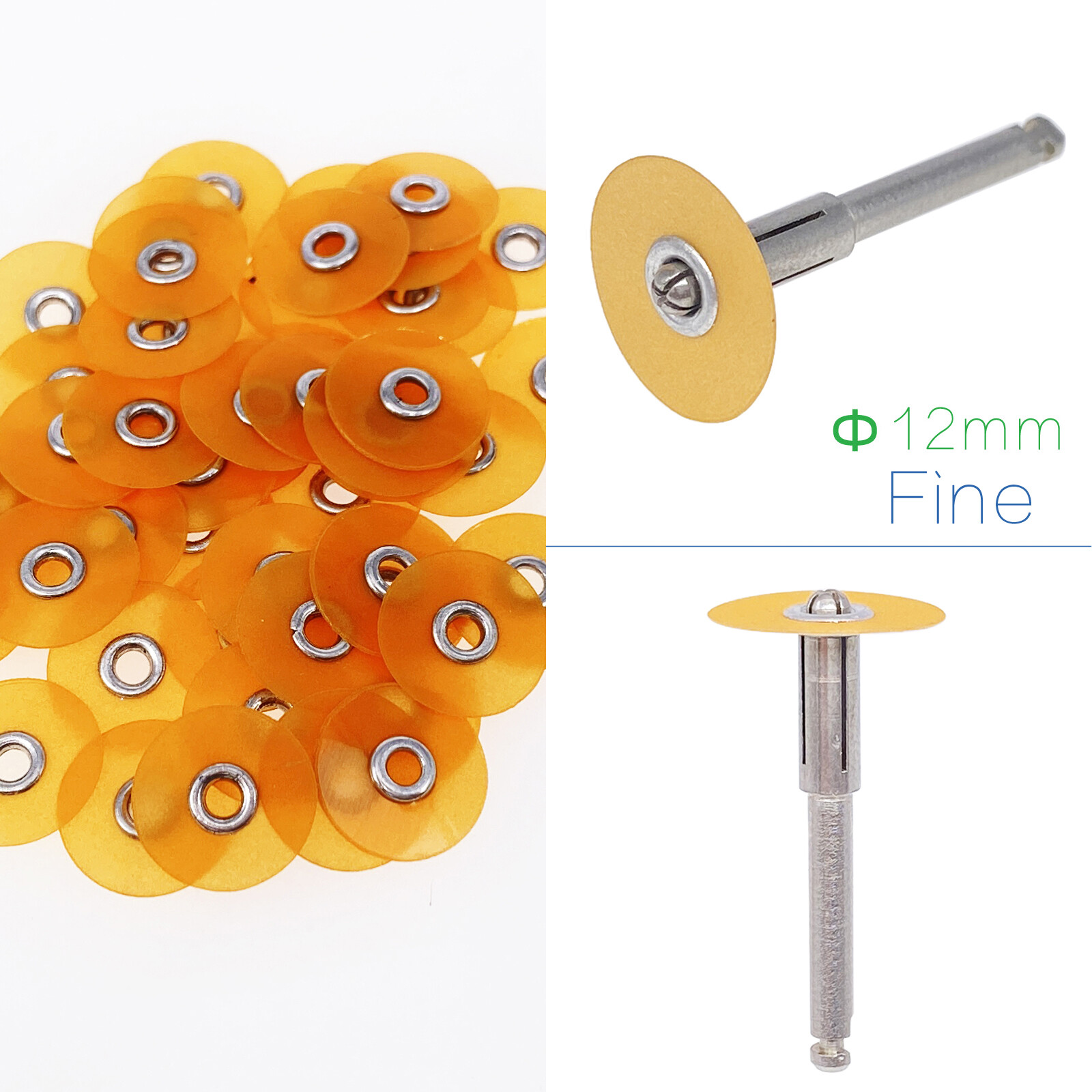 Dental Sof-Lex contouring polishing 2382 Pop-On discs 0.47″ 12mm or Mandrel