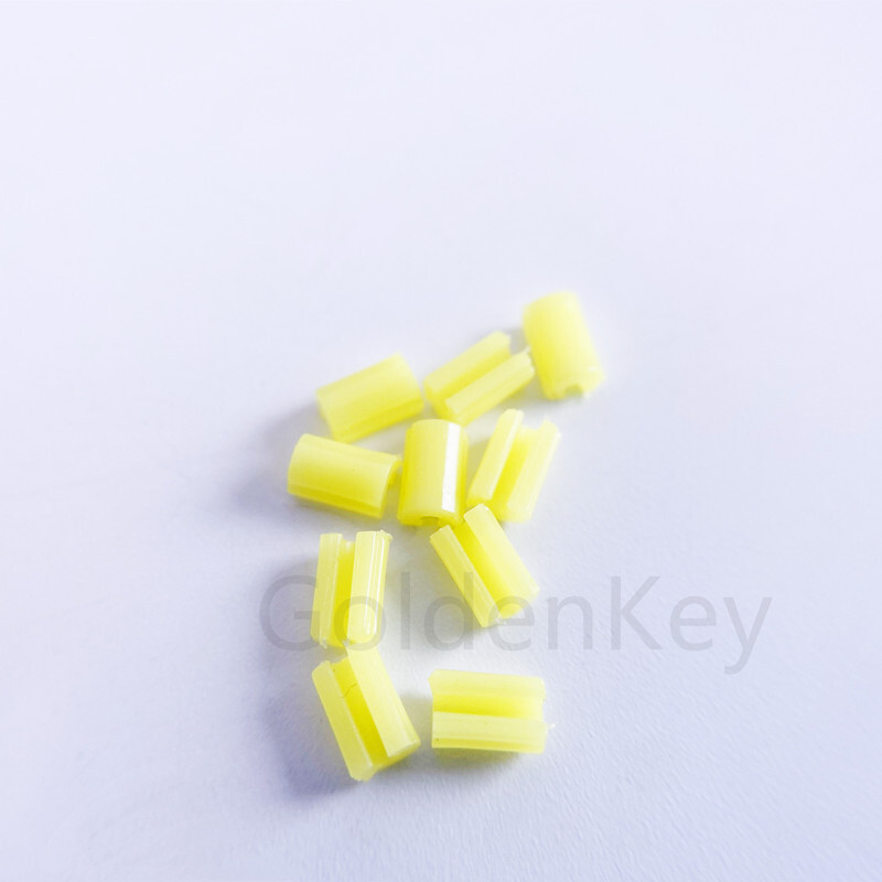 Dental Rider Female Yellow Riders Fits Hader Bar Attachment Short 4.5MM Long 7MM