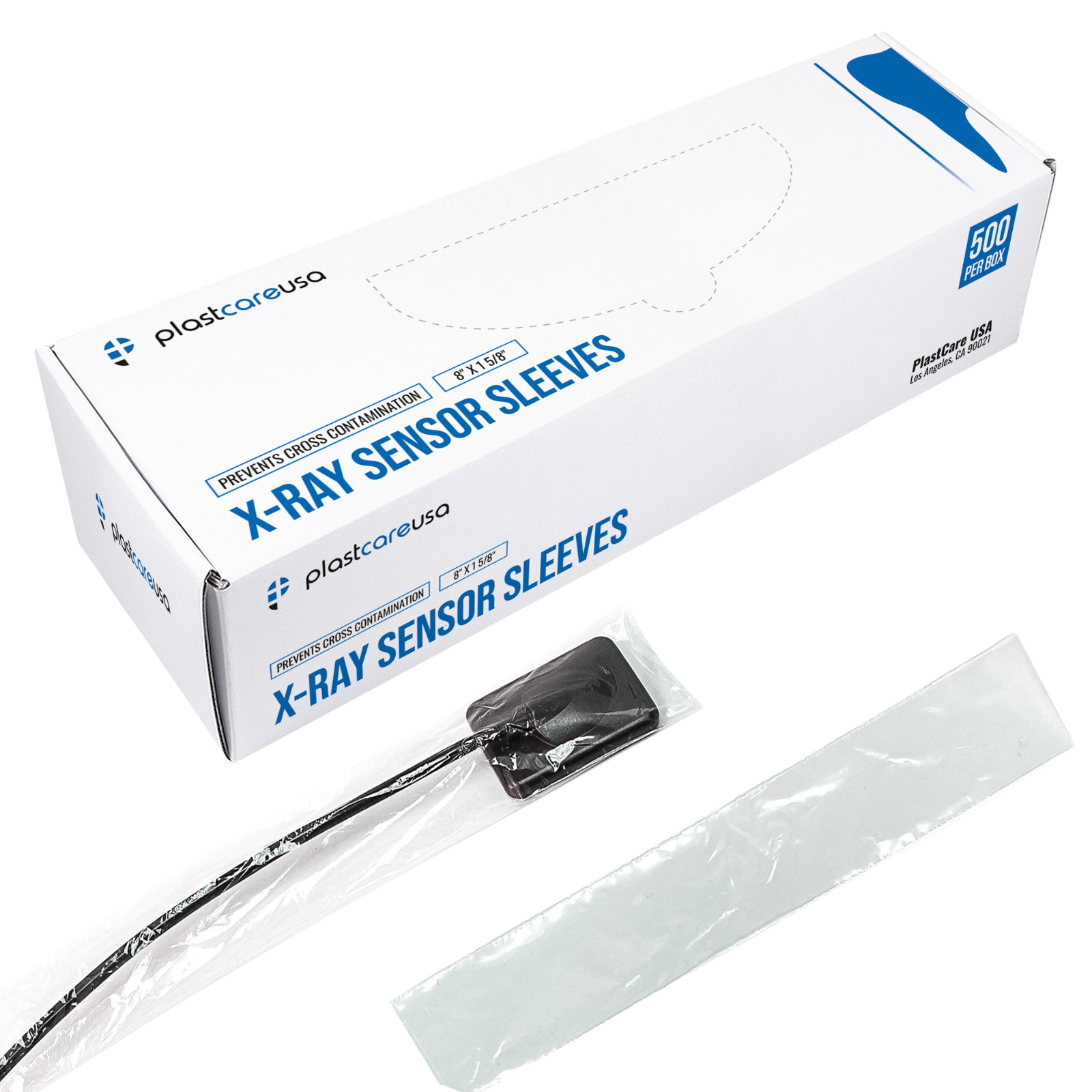 Dental X-Ray Sensor Sleeves 8″ | 1-3/8″ or 1-5/8″ | Digital Barrier Covers
