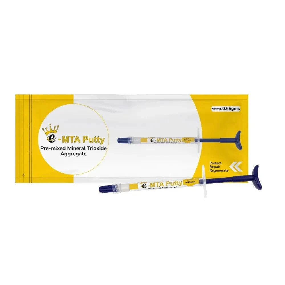 Dental E-MTA PUTTY Pre Mixed Mineral Trioxide Aggregate RCT 0.65gm Syringe