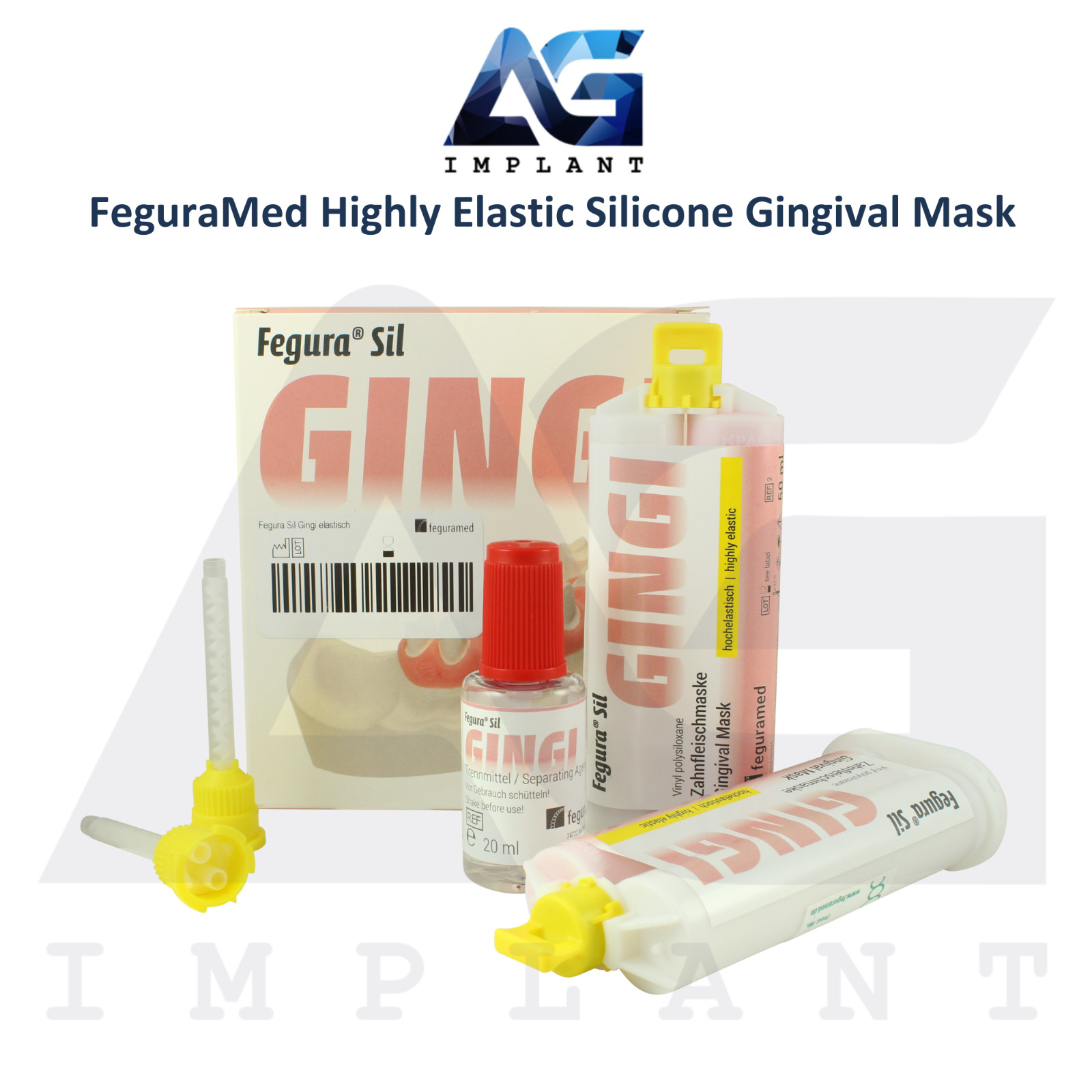 Dental Highly Elastic Silicone Gingival Mask Silicone For Saw Cut Models Lab