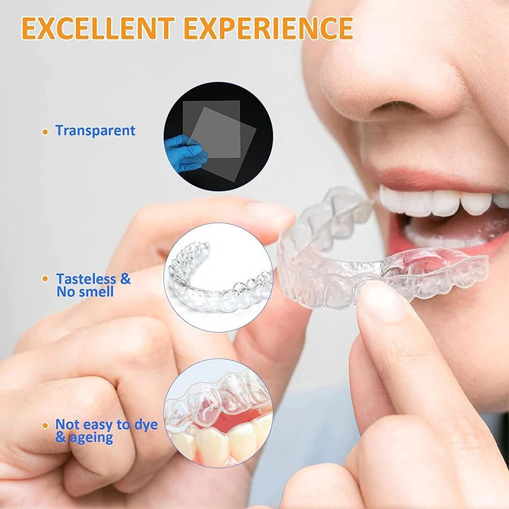 Dental Lab Square Splint Sheet Thermoforming Material Vacuum Forming Soft 2.0mm