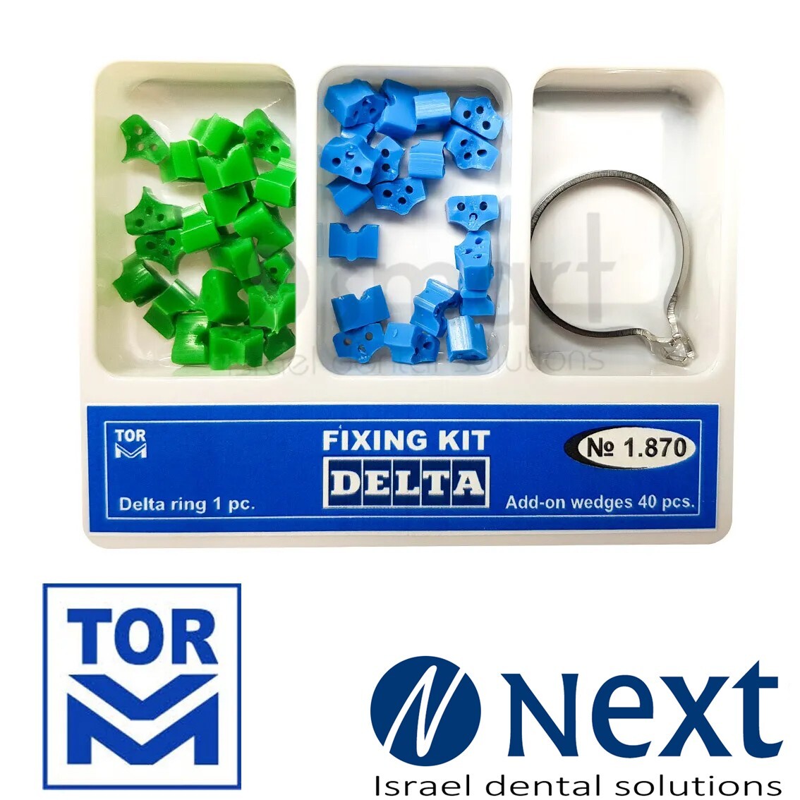 Dental fixing kit delta filling matrix matrices ring add on silicone wedge 1.870