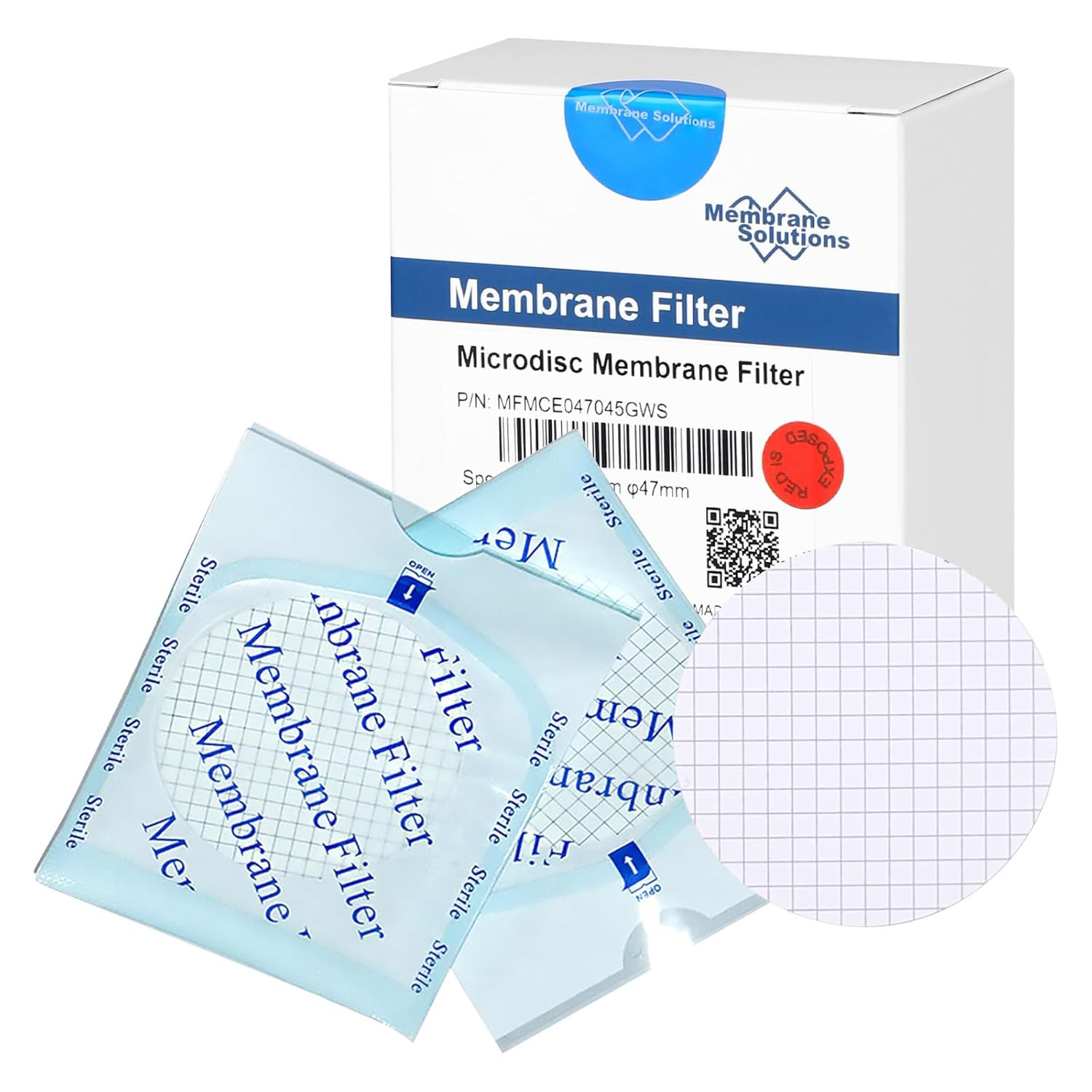 MCE Gridded Membrane Filter, Mixed Cellulose Esters Membrane Filter, Sterile Ind