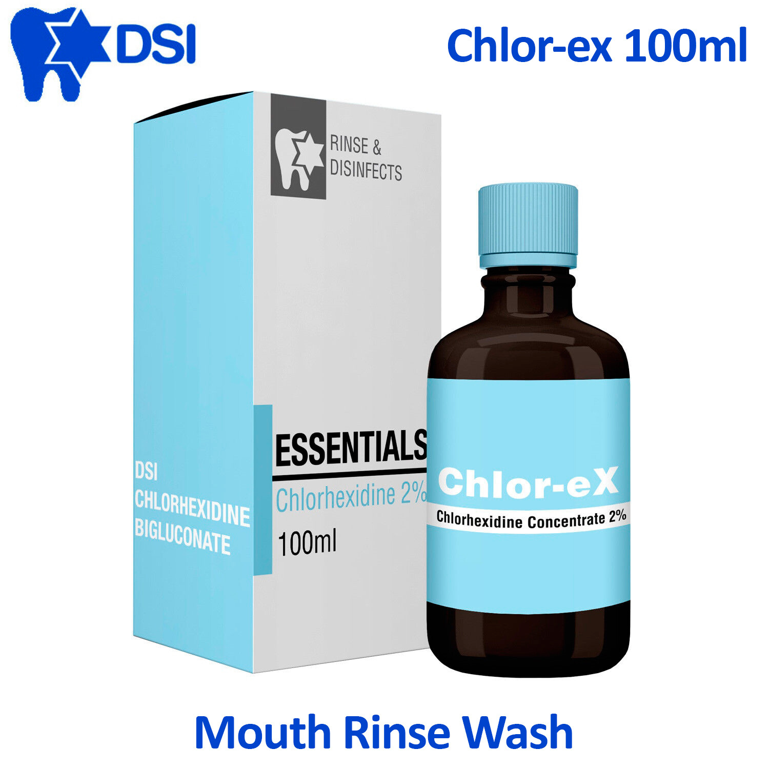 DSI First Aid Home Use Chlorhexidine Antiseptic Cleansing Antimicrobial 100ml