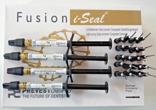 PREVEST DENPRO FUSION I SEAL LIGHTCURING GIC DENTAL CEMENT Fresh Stock 2029