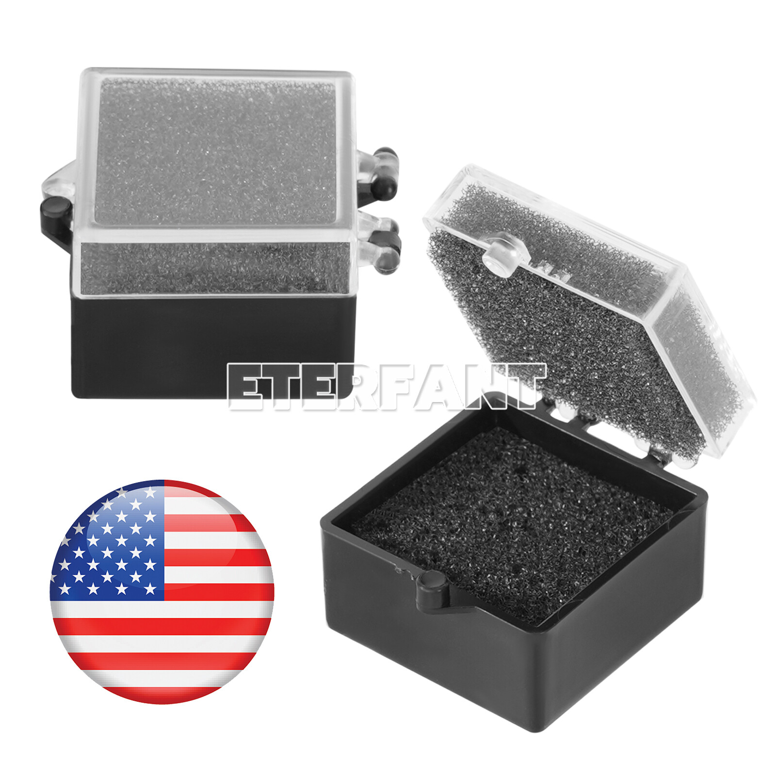 1000pcs/PK Dental Lab Crown/Veneer/Bridge Boxes – 1 Inch Clear Top with Fillers