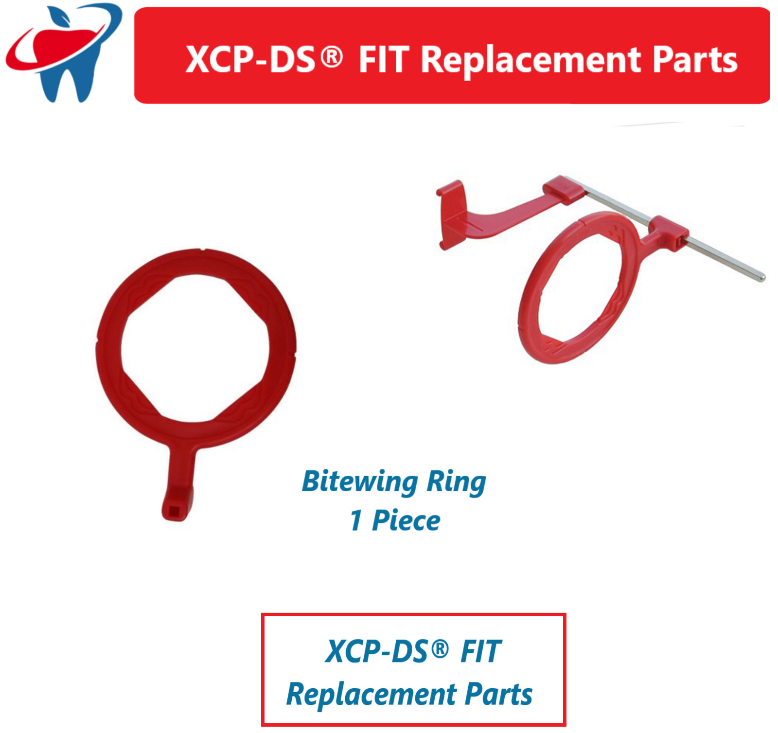 Dental XCP-DS® FIT™ Universal Digital Sensor Bitewing Arm, Ring, Biteblocks PSP
