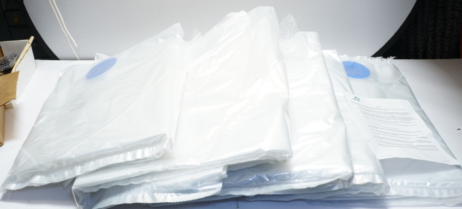 READ! Lot 6 Amcor Chep 45 W x 45 GS x 42.5 L CB0236 Bag 3.2 MIL 3 Ply Liquid IBC