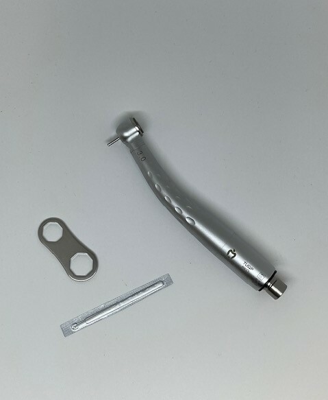 AppleDental Red-TUQP Push Button Handpiece with Triple Spray