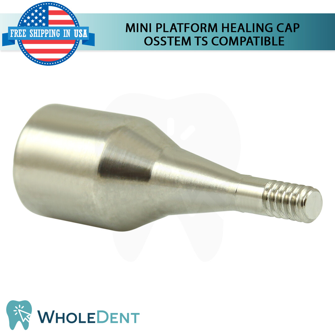 1x Mini Titanium Healing Cap Prosthetic 2.1mm 0sstem® TS Hi0ssen® ET Compatible