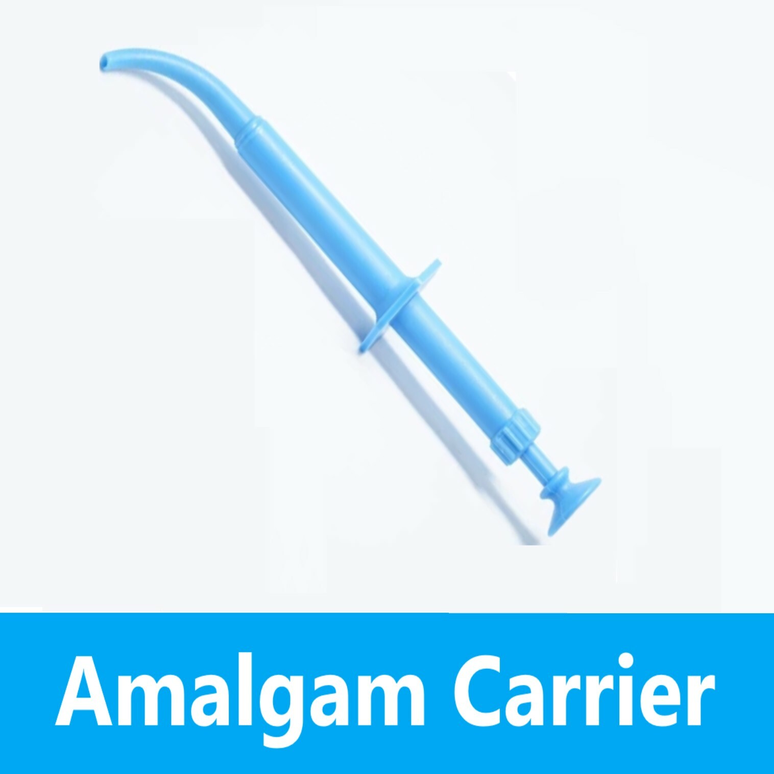 Dental Universal Material Amalgam Carrier Right Angle, Blue – Pack of 2