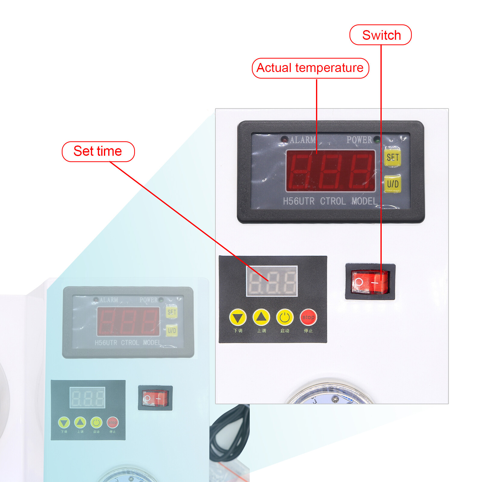 Dental Portable Digital Built-in Air Pump Pressure Polymerizer Aggregator JG-231