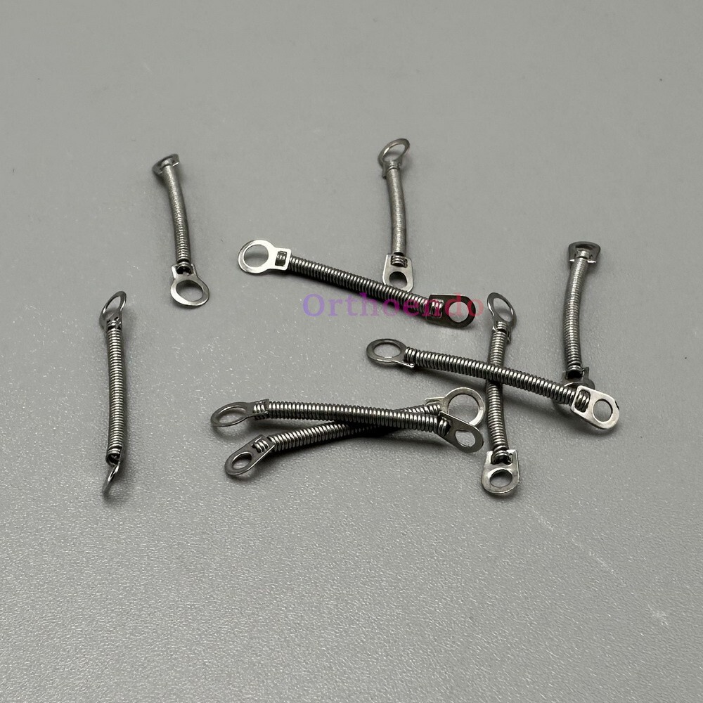 10Pcs Orthodontic Dental NiTi Close Coil Spring Medium Force Springs 6/9/12/15mm