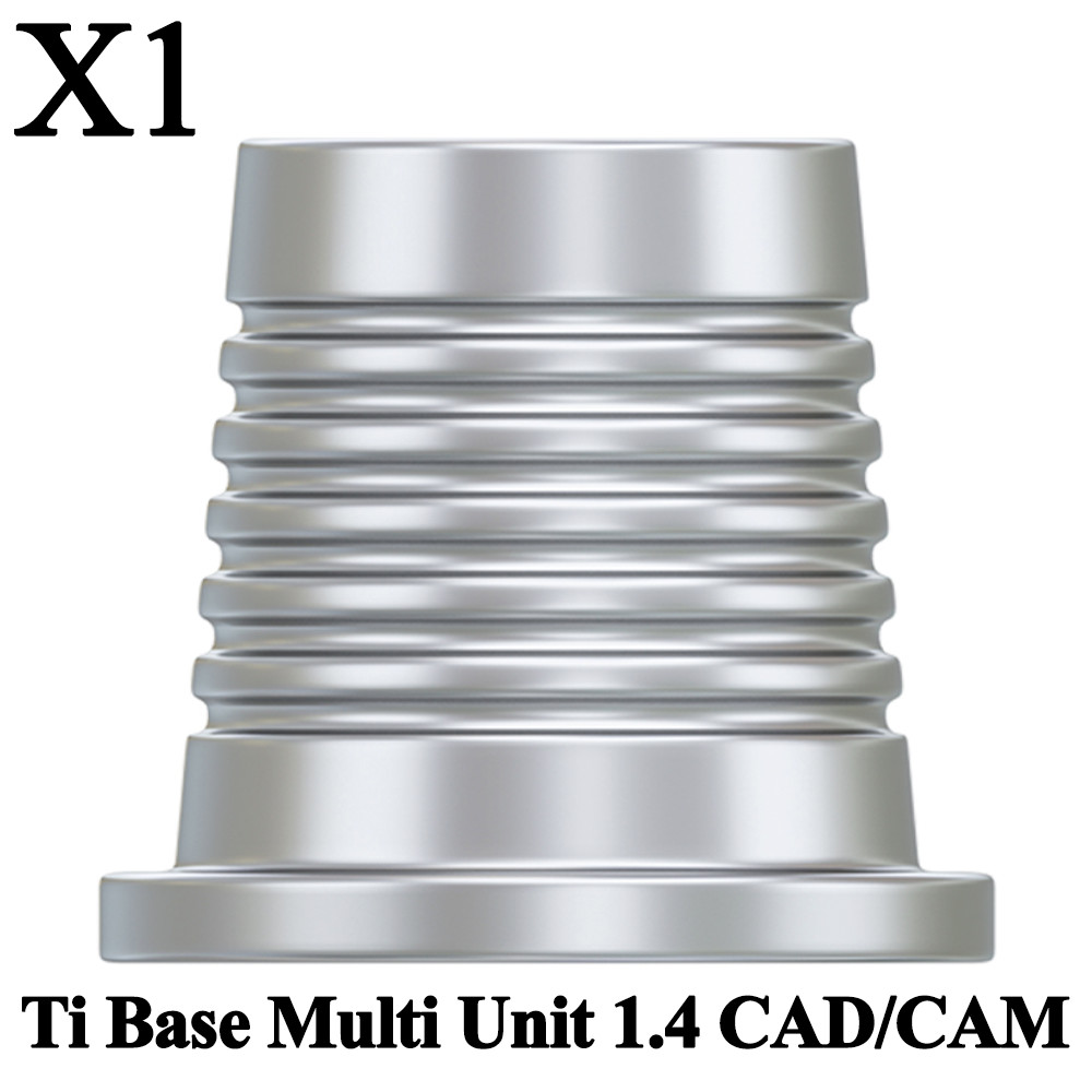 1x Prosthetic Ti Base Titanium Multi Unit 1.4 CAD/CAM Dental Lab Library Digital