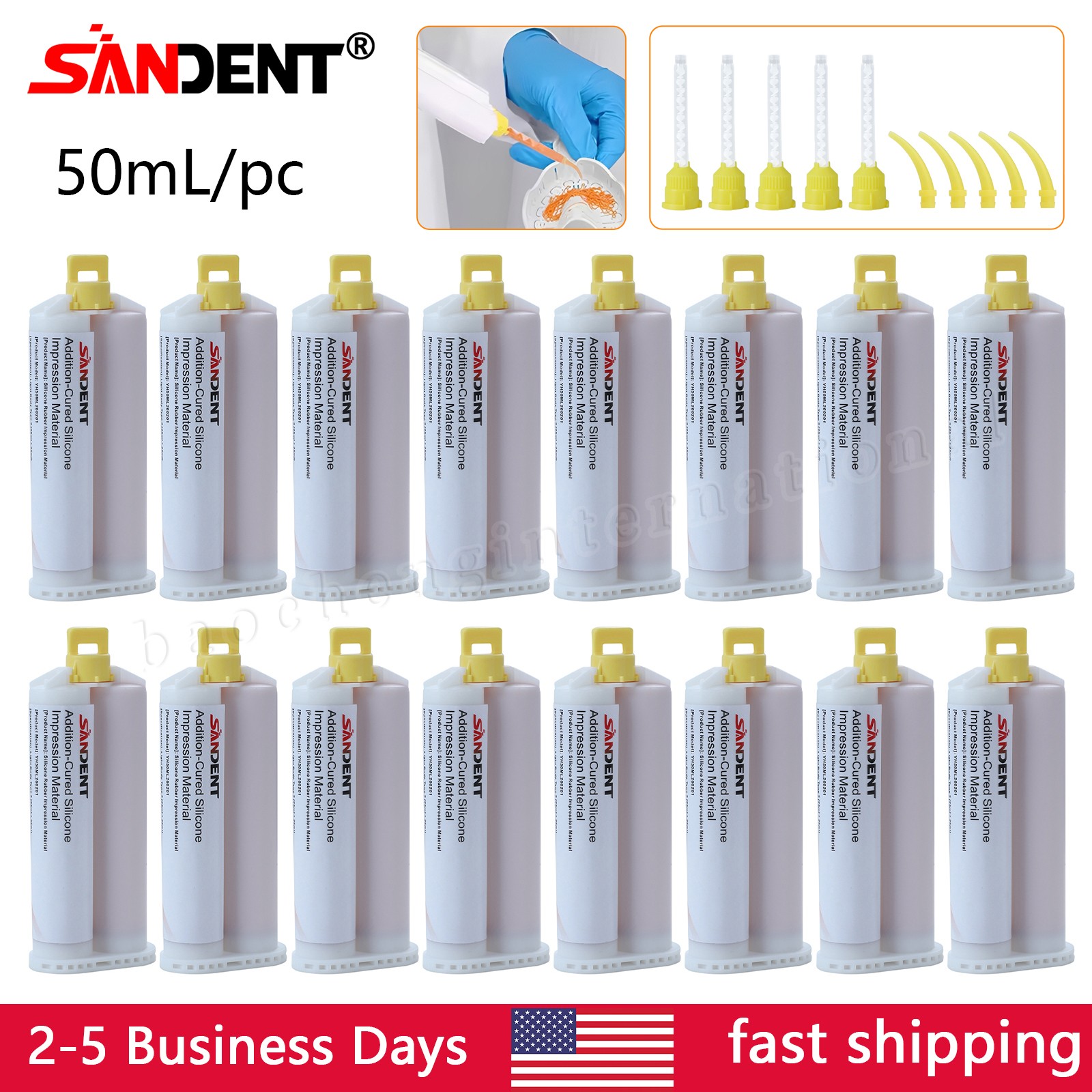 16x Light Body Fast Set Dental Vinyl Polysiloxane Impression Material VPS PVS