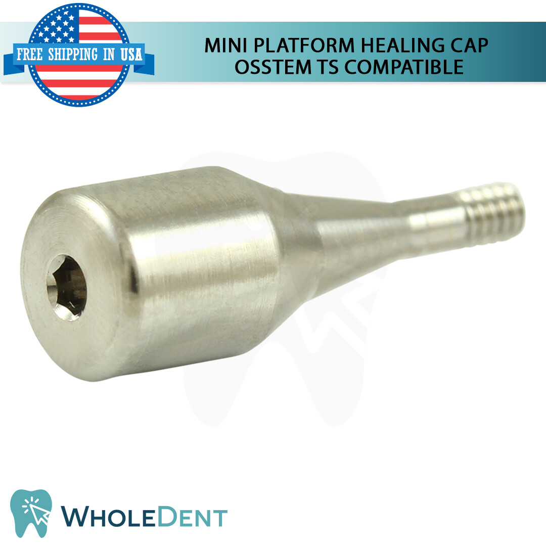 1x Mini Titanium Healing Cap Prosthetic 2.1mm 0sstem® TS Hi0ssen® ET Compatible