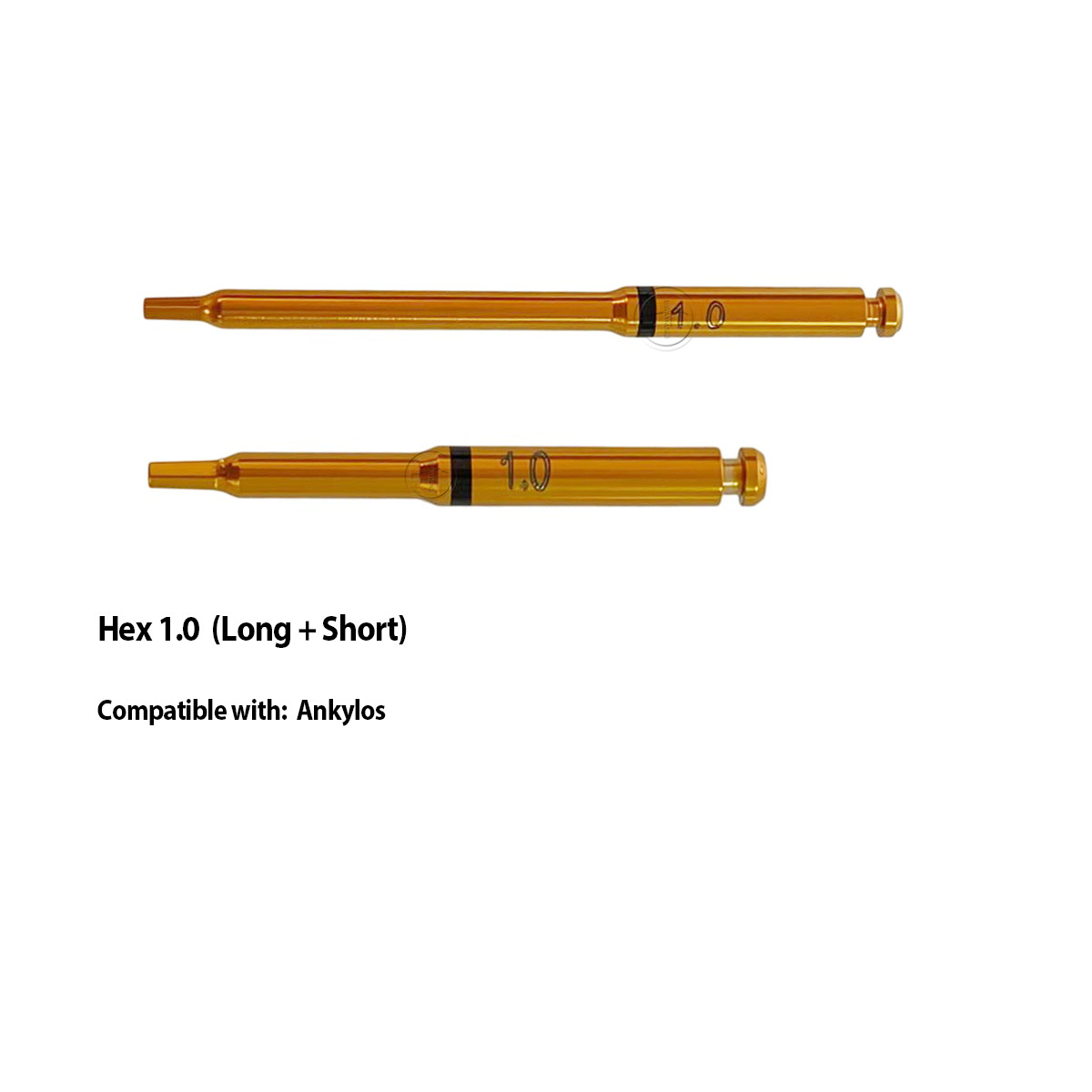 Dental Latch Screwdriver Fit Handpiece hex driver Long short Hex1.0/1.2/1.27/1.4