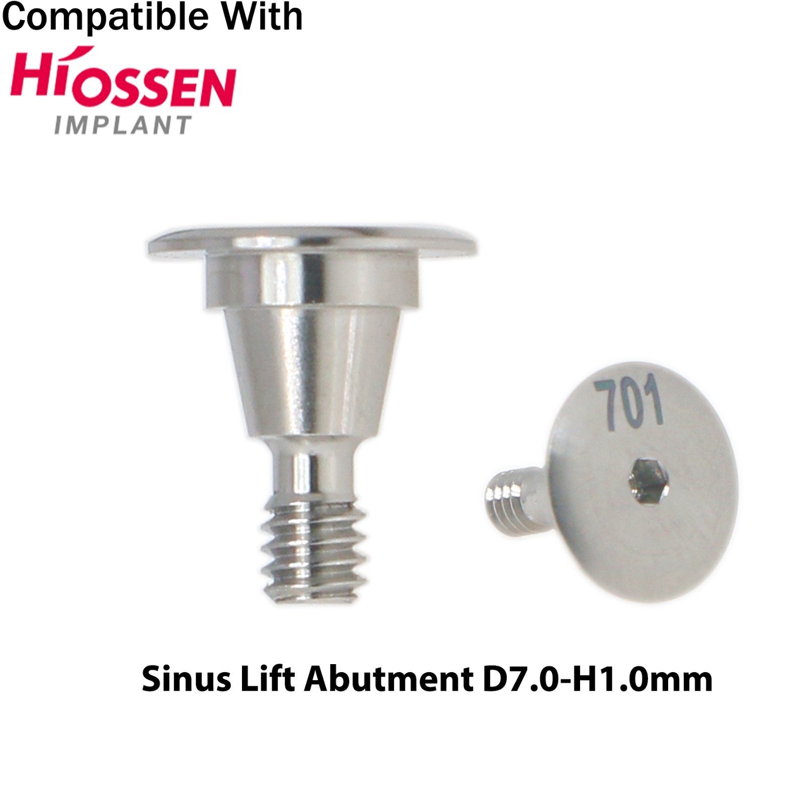 Dental Sinus Lift Temporary Abutment Fits Hiossen Osstem Dia Ø6.0/7.0/8.0/9.0mm