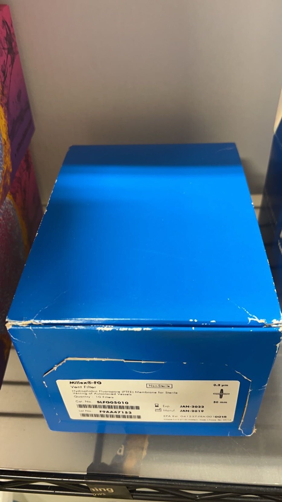 MILLIPORE SLFG05010 0.2µm 50mm PTFE STERILE VENT FILTER