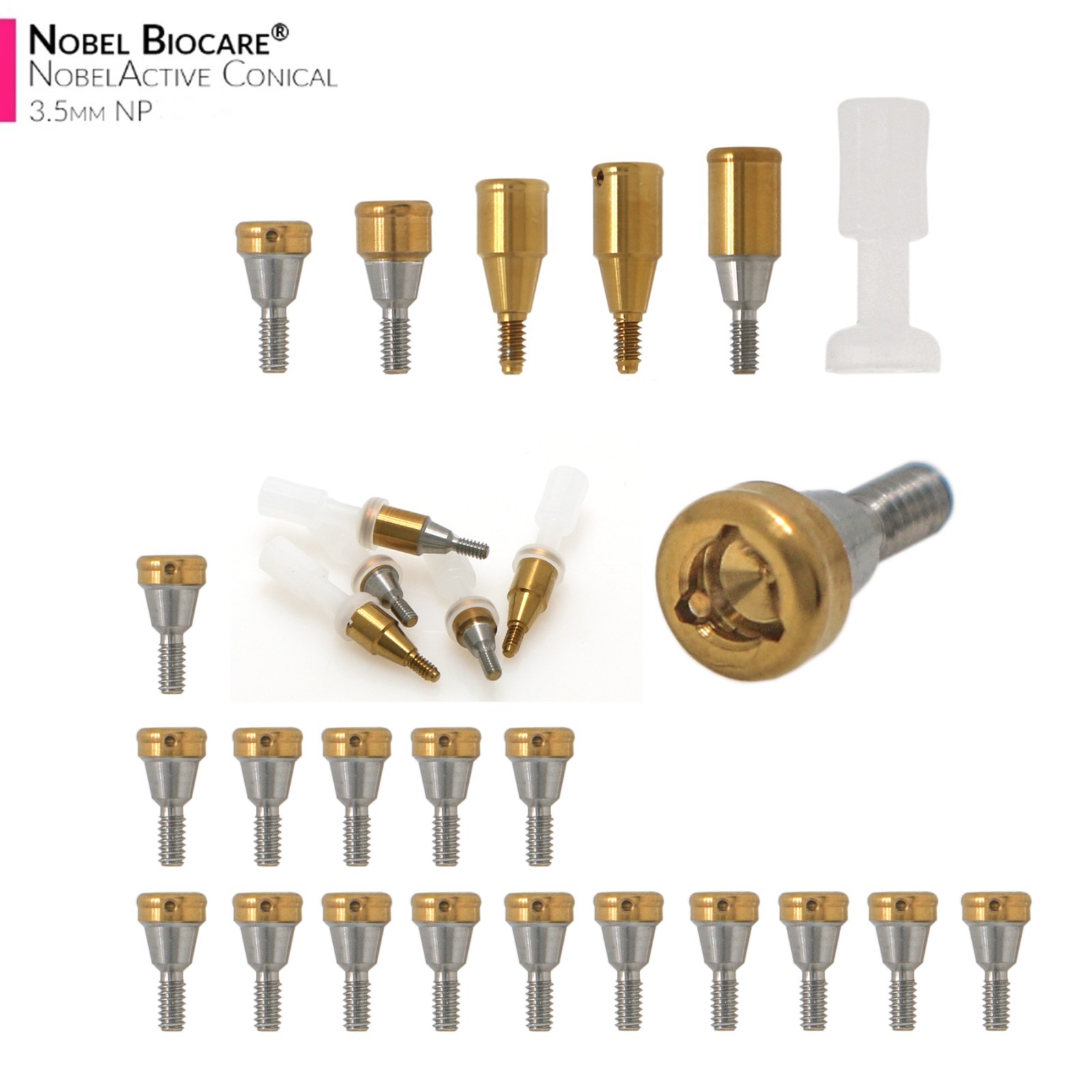US Fit Nobel Active Locator Attachment Tapered Abutment NP/RP Conical Connection
