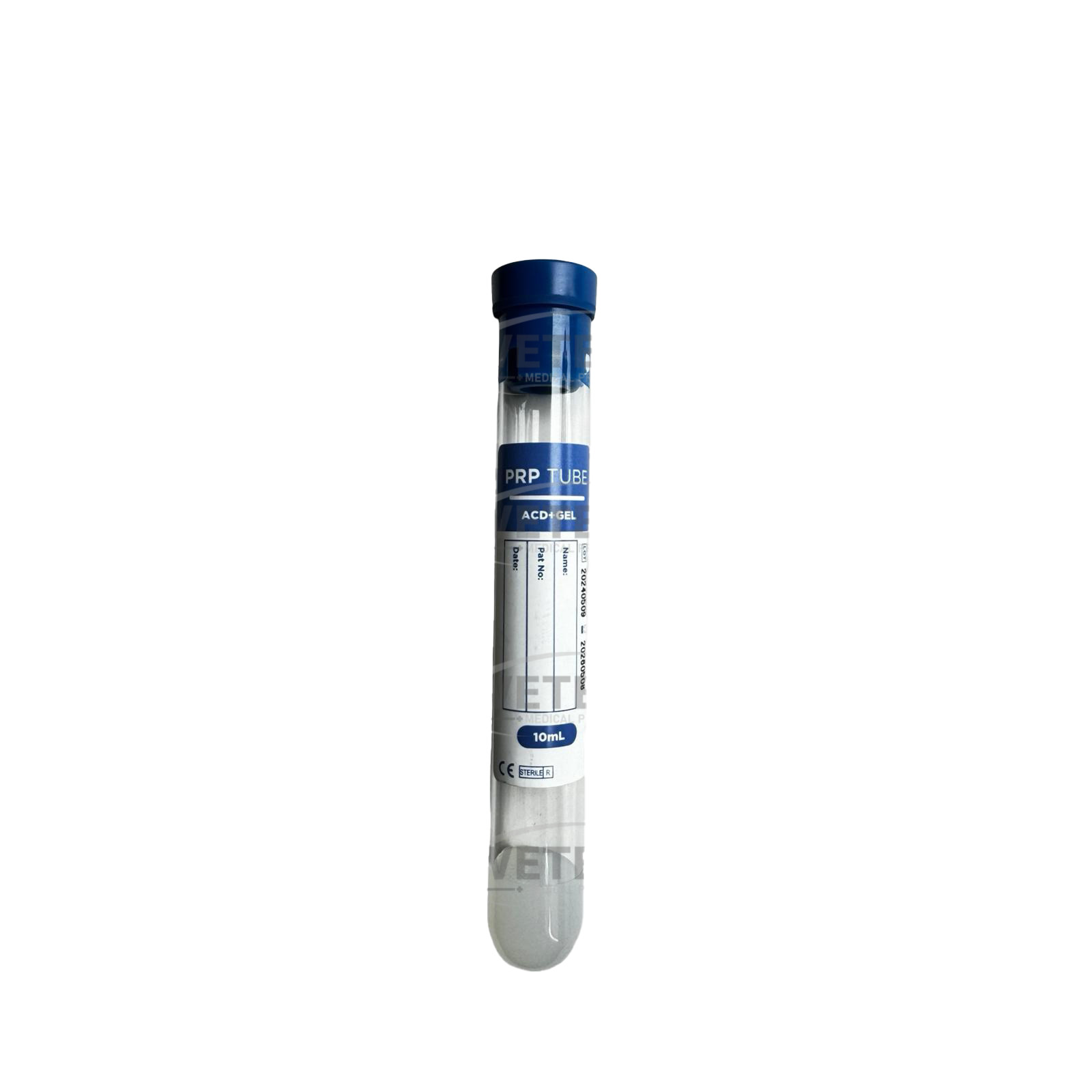 Platelet-Rich Plasma (PRP) Tubes with ACD, Gel Separator,Glass.EXP 05/26(10 PCS)