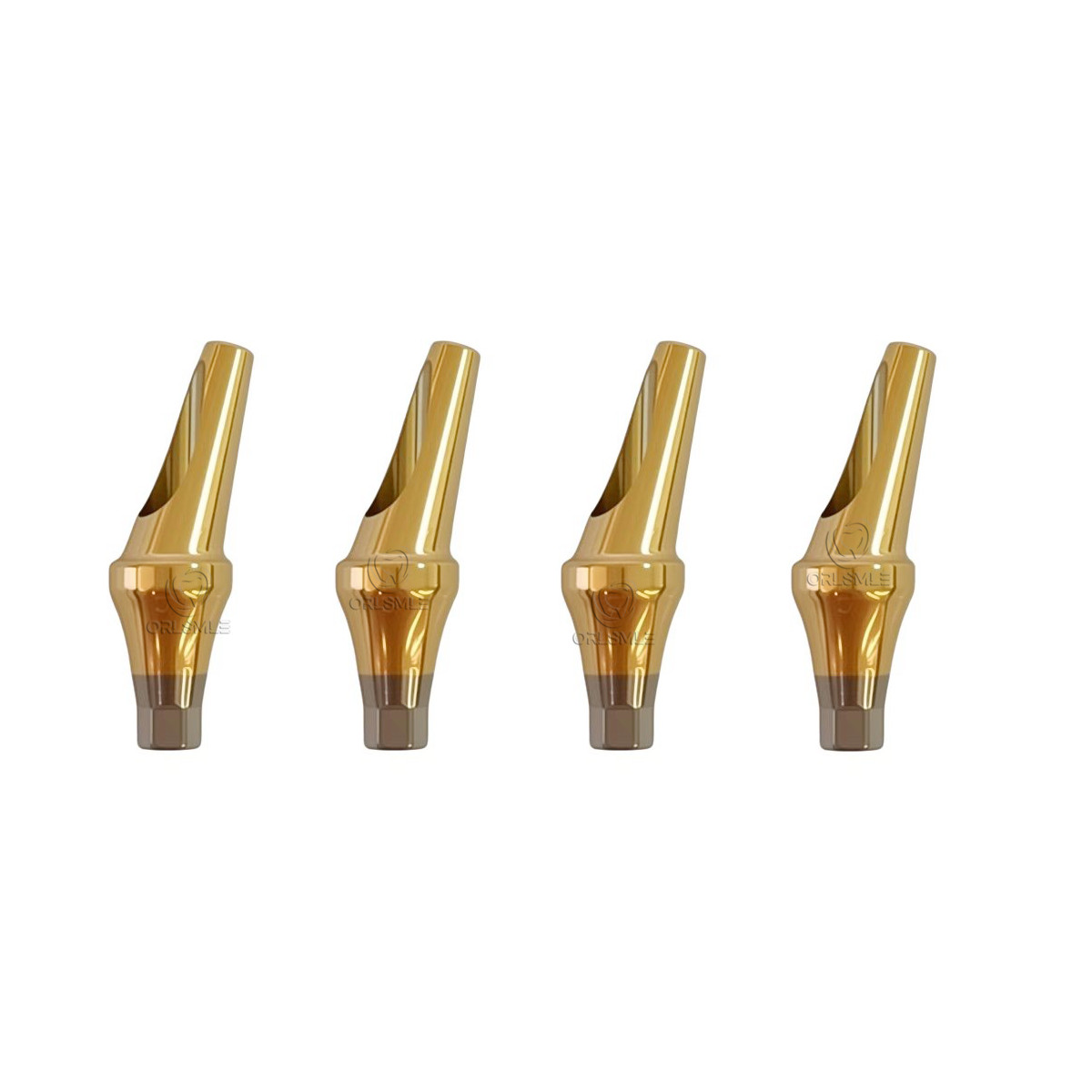 Dental angled cemented abutment for Osstem Hiossen 17 degree mini regular