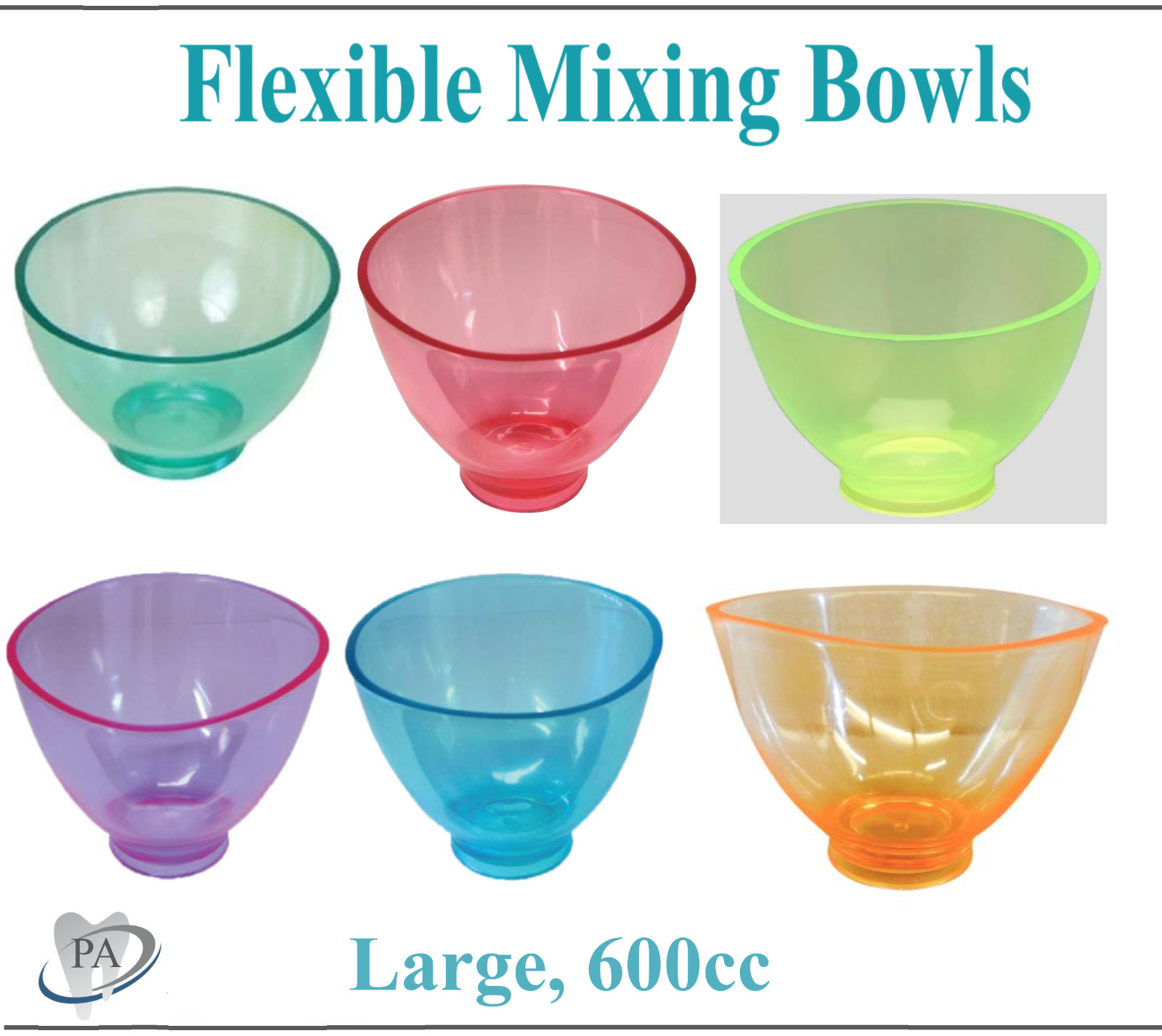 Dental Lab Flexible Impression Mixing Bowl Alginate Bowl – Medium or Large