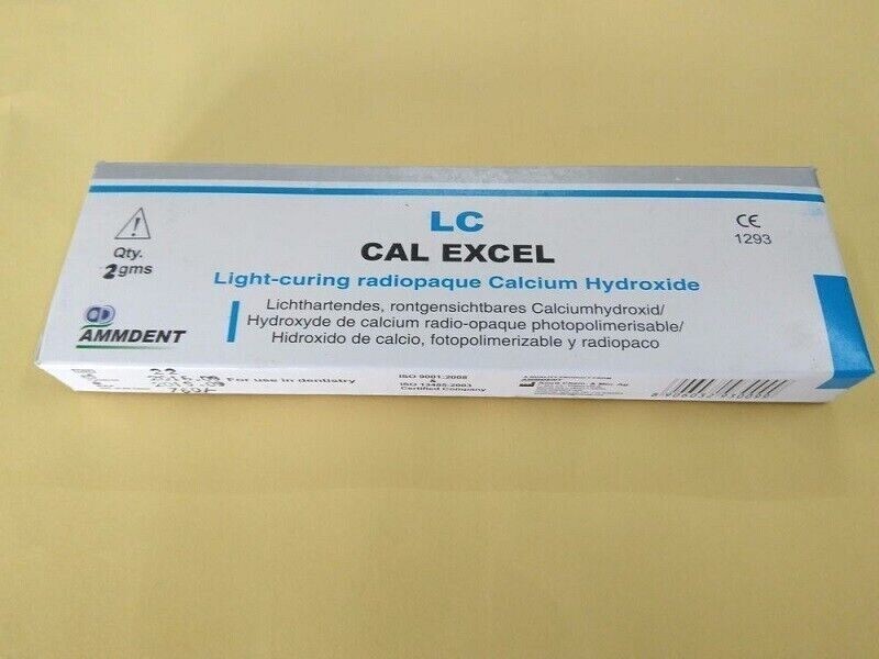 Ammdent LC Cal Excel Light Cure Calcium Hydroxide Paste Dental – Free Shipping