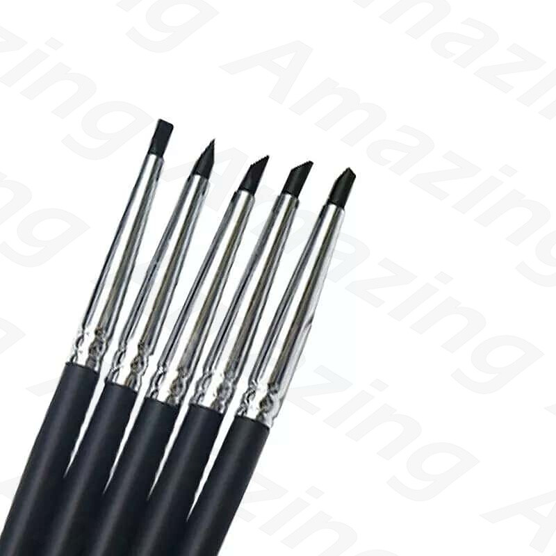 Dental Composite Resin Veneer Cement Porcelain Brushes Silicone Brush Pen 3Color