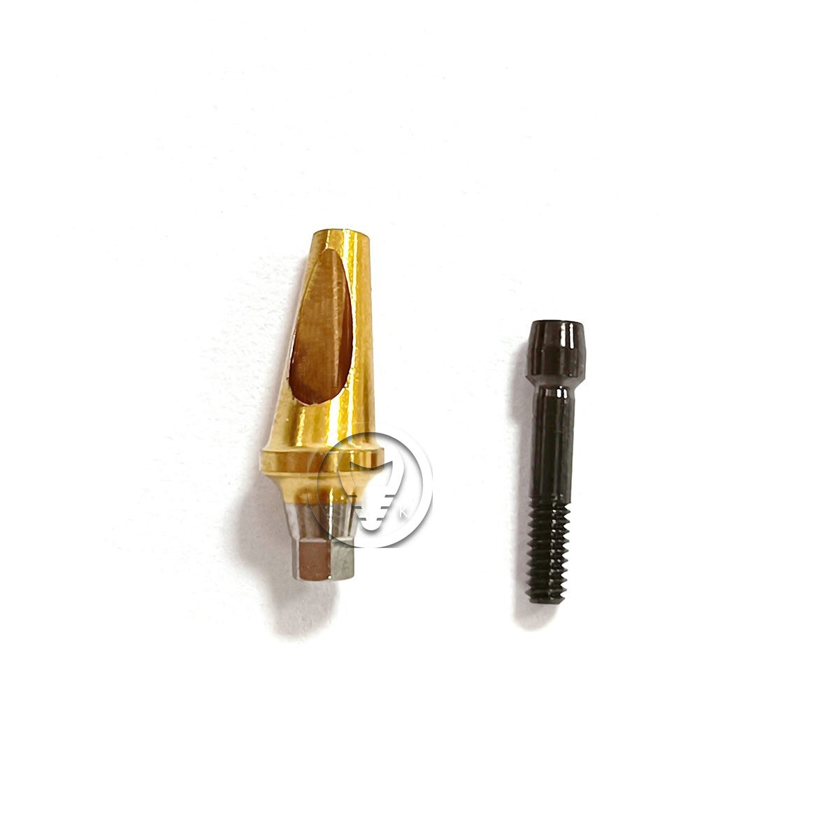Dental angled cemented abutment for Osstem Hiossen 17 degree mini regular