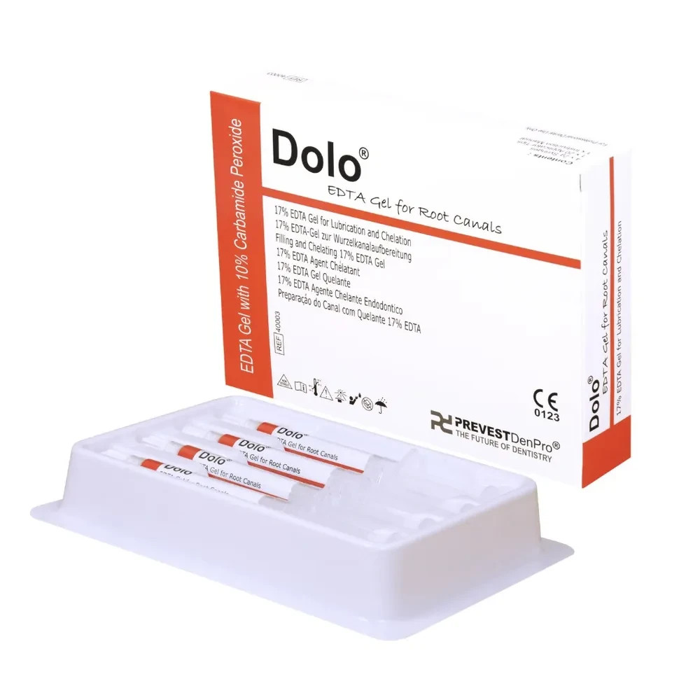 Prevest DenPro DOLO Endogel FOR DENTAL EDTA Lubricant for Root Canal 4 x 2g