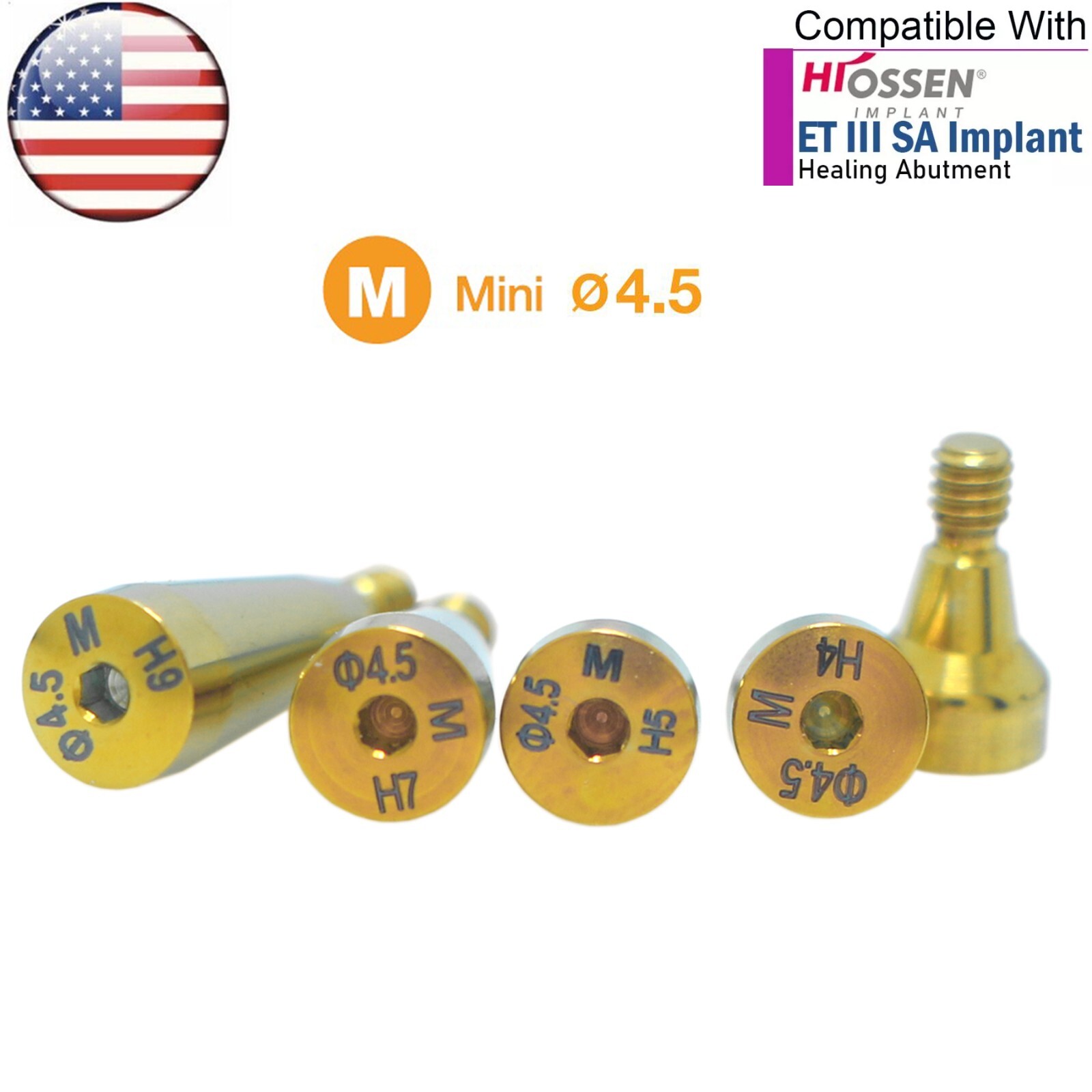 US OSS Dental Healing Abutment Caps Mini Regular Platform Fits Osstem Hiossen