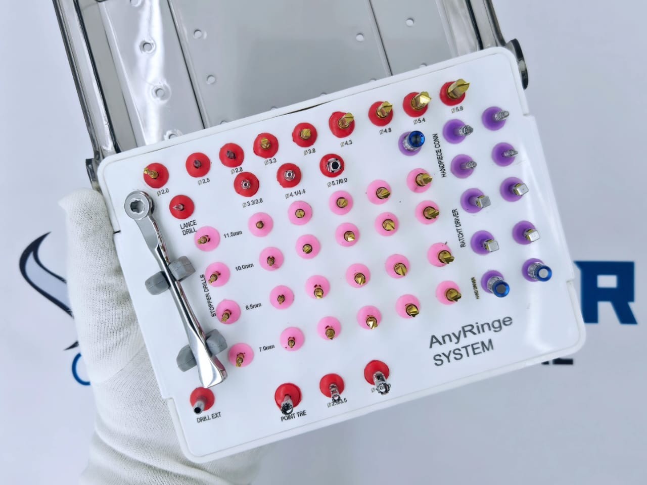 AnyRidge Dental Implant Surgical Kit Implantology Instrument Set