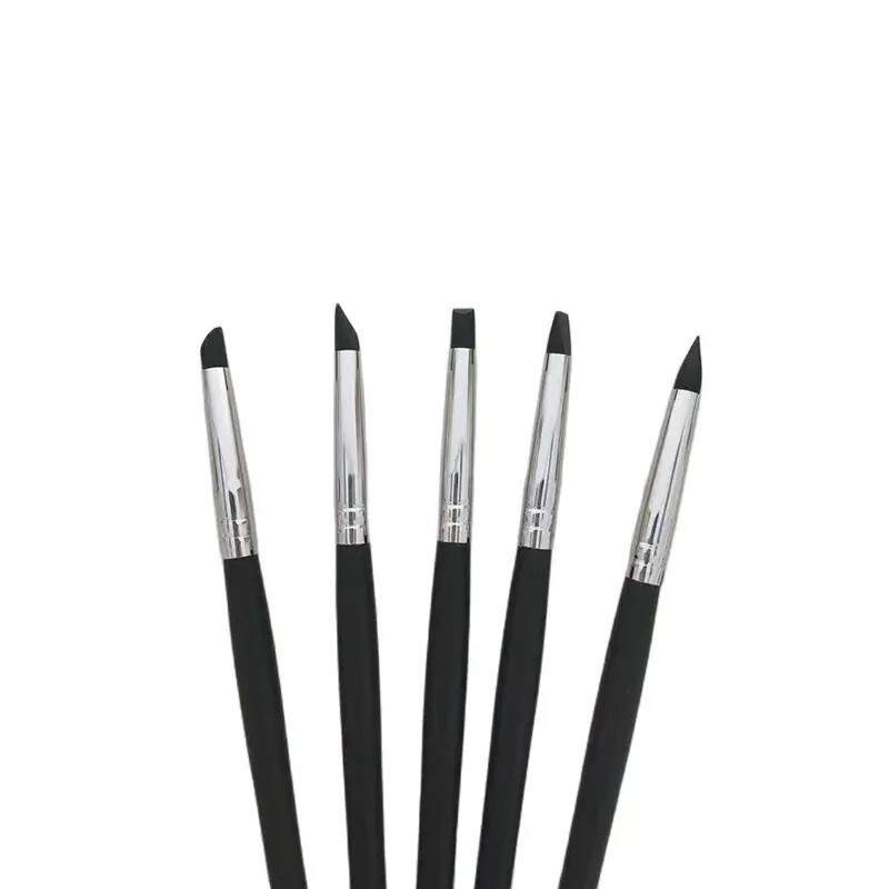 Black Dental Composite Resin Veneer Cement Porcelain Brushes Silicone Brush Pen