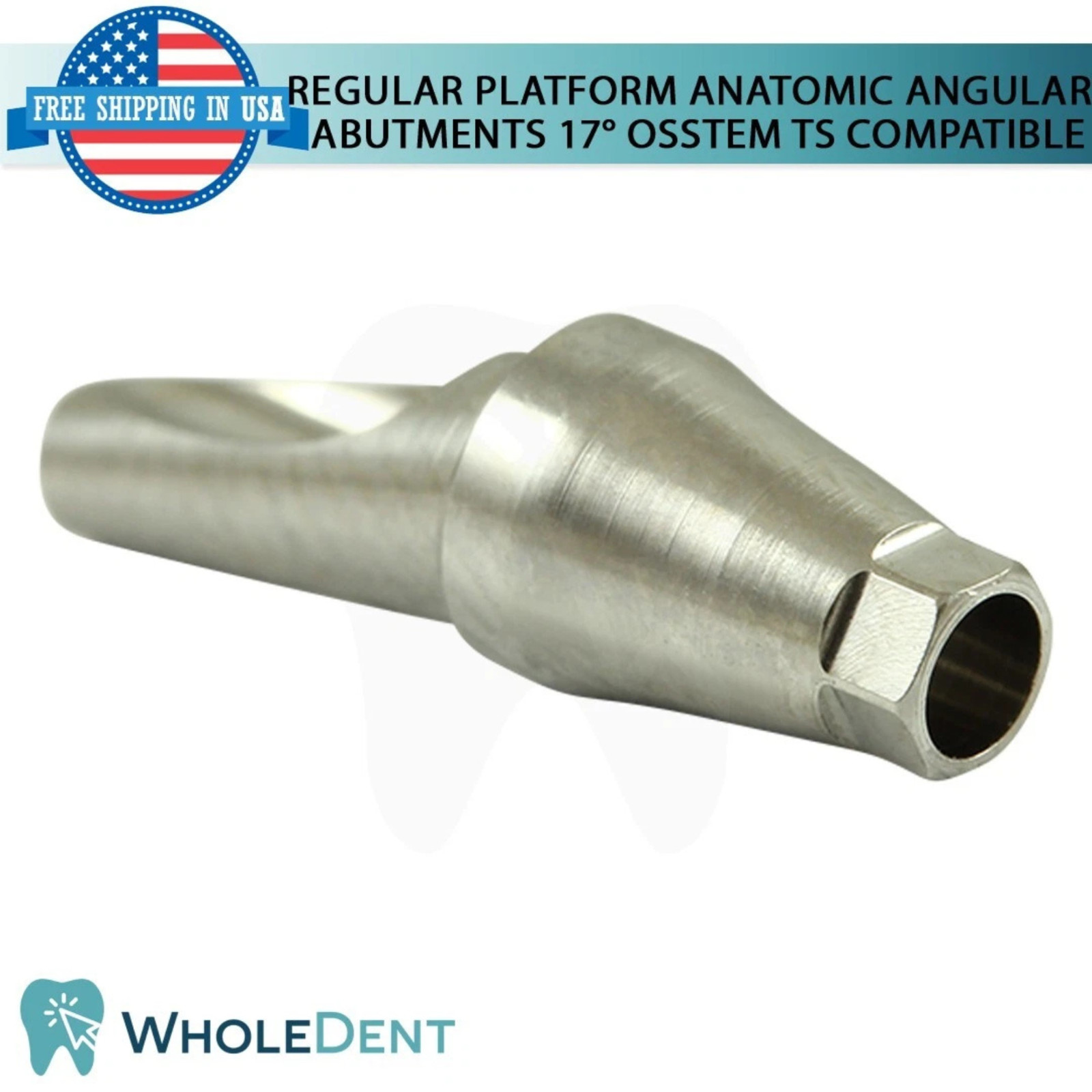 1x Dental Titanium Angled Anatomic 17° Prosthetic 0sstem® TS Regular Compatible