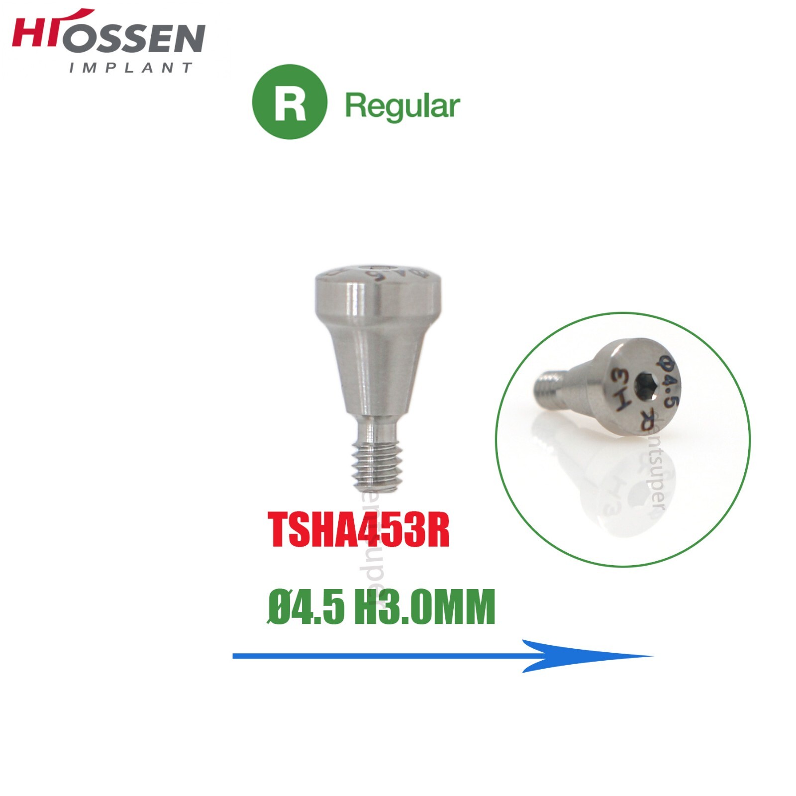 US Hiossen/Osstem Implant Healing Abutments/Locator Tapered Caps Core Tool PEEK