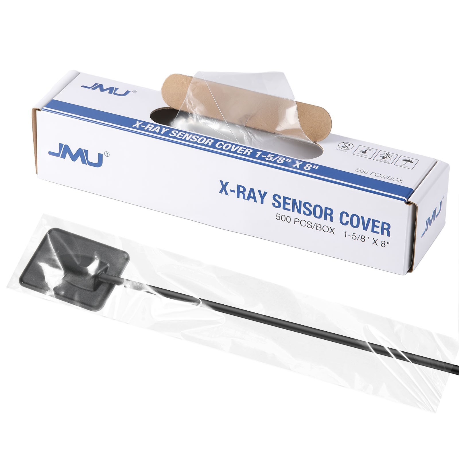 500PCS/Box JMU Dental X-Ray Sensor Covers Disposable Sensor Sleeves 2 Sizes