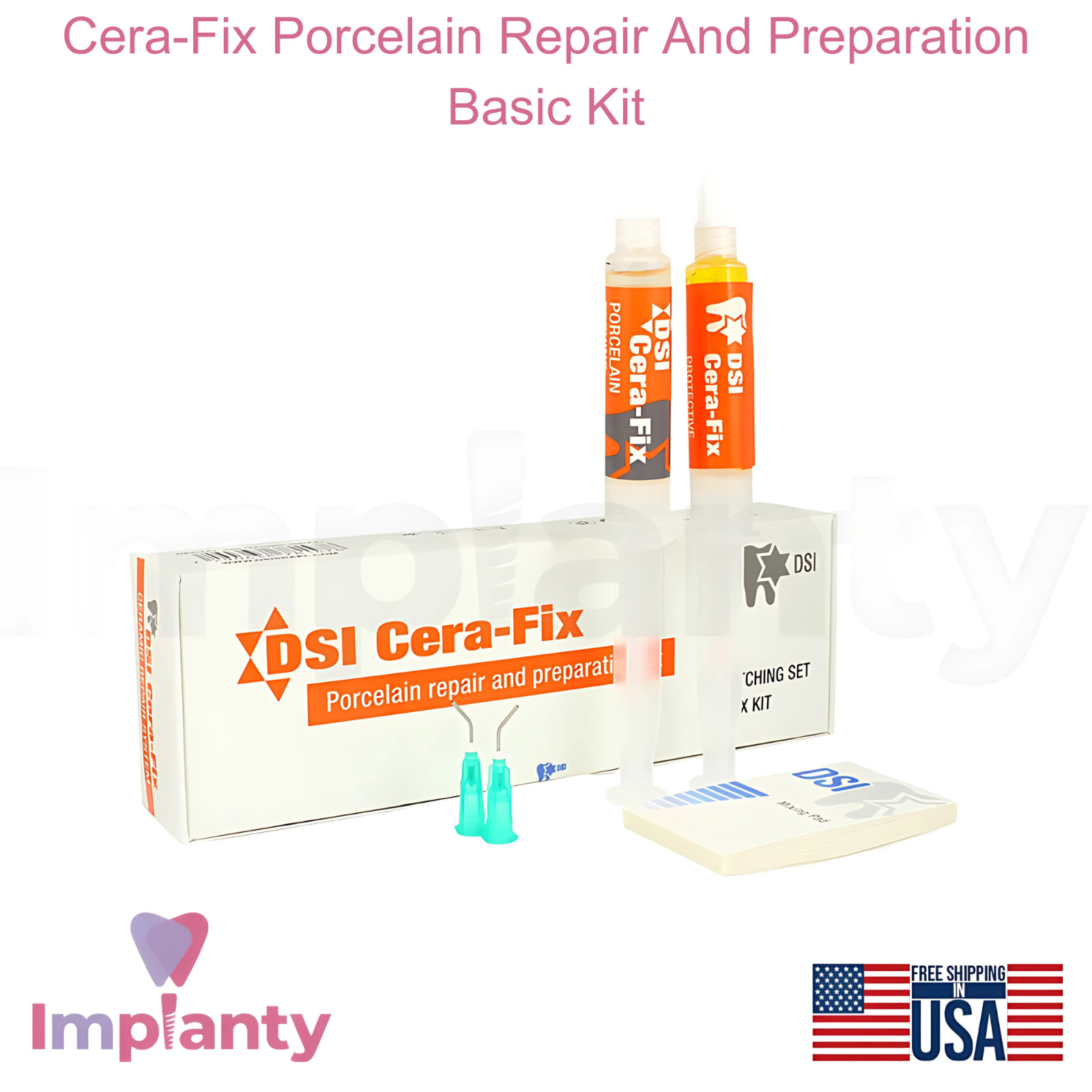 Dental Cera-Fix Porcelain Repair & Preparation Basic Kit Surface Conditioning
