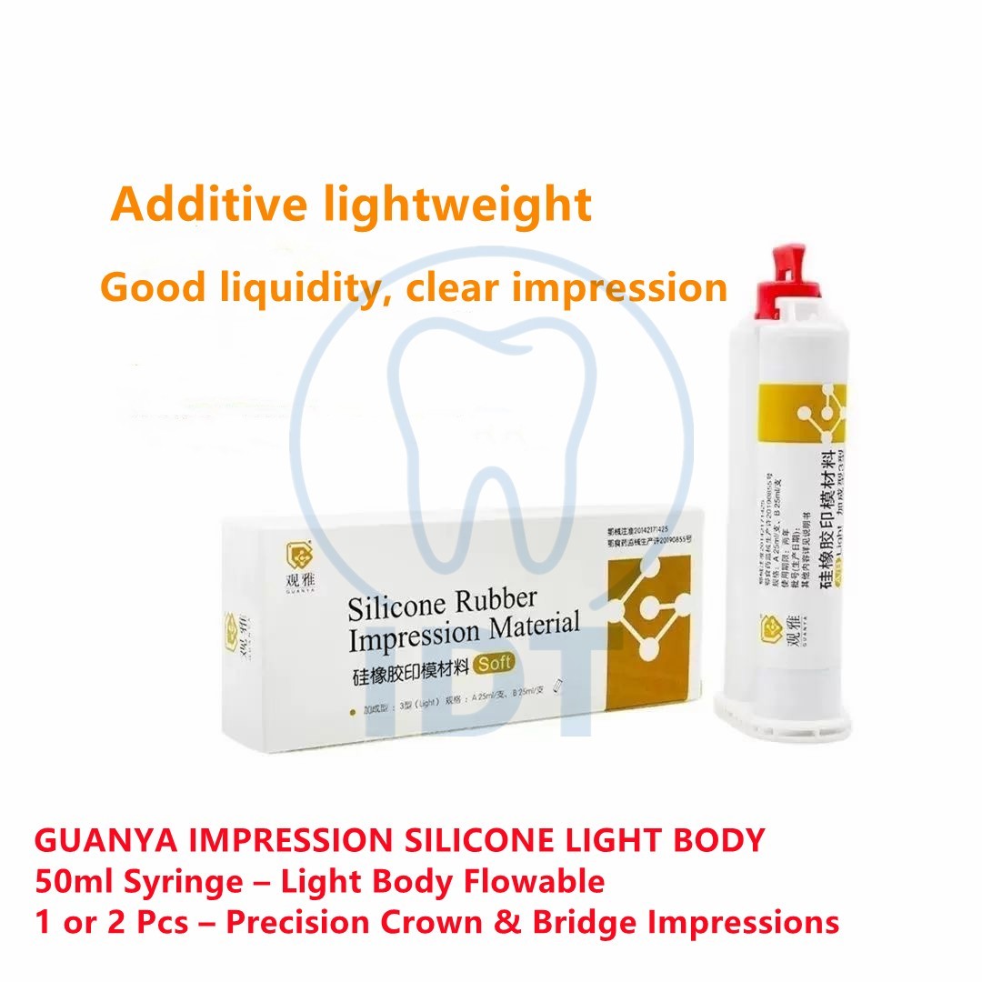 Guanya Impression Silicone Light Body 50ml, Dental Precision Mold Material