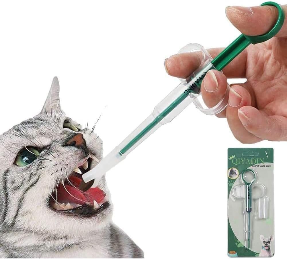 Cat Pill Shooter Pet Piller Gun Dog Tablet Soft Tip Green
