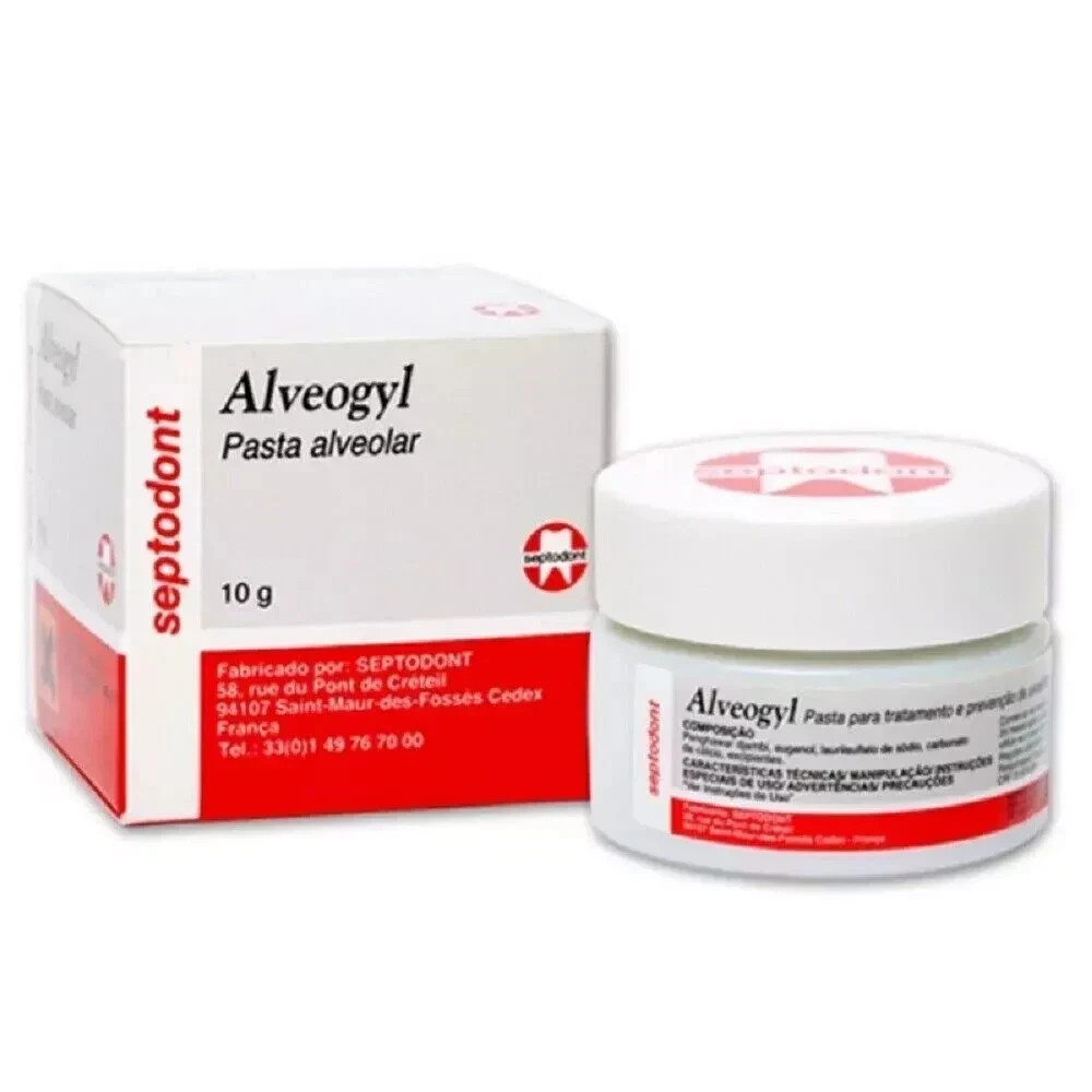 SEPTODONT ALVEOGYL 10gr JAR – Dry Socket Treatment Dressing IIFRESH STOCK 2027|