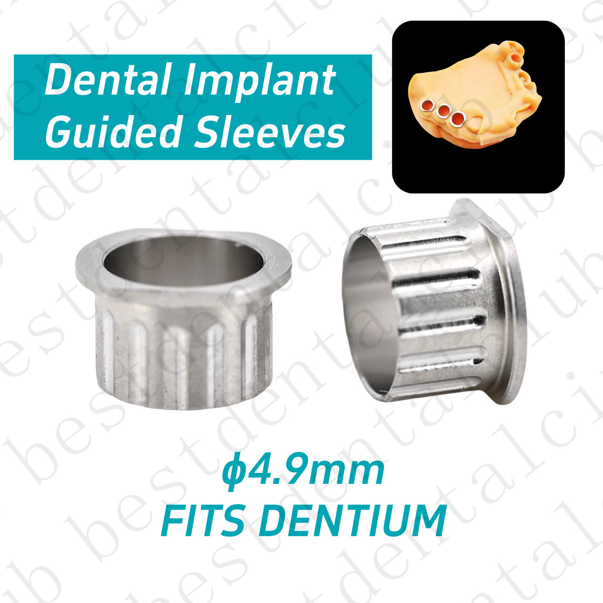 Dental Guide Sleeves Guided Drill External Irrigation Dental Implant φ4.9mm