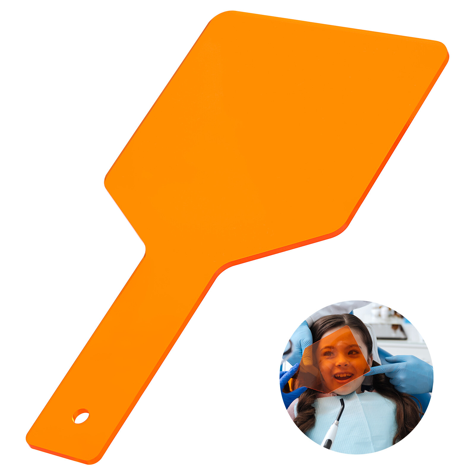 JMU Dental Protective Shield Plate Handheld Board For Curing Light Filter